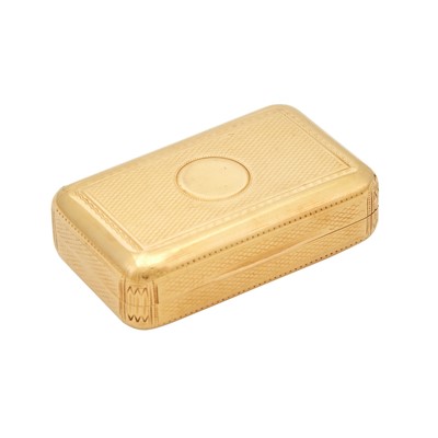 Lot 147 - George III 18 Karat Gold Snuff Box