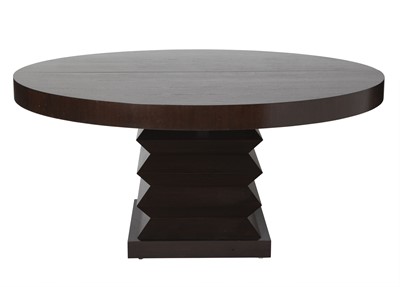 Lot 191 - Stained Wood Lombard Dining Table by Michael Berman