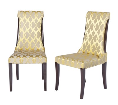 Lot 202 - Set of Eight Michael Berman "Noji" Upholstered Dining Chairs