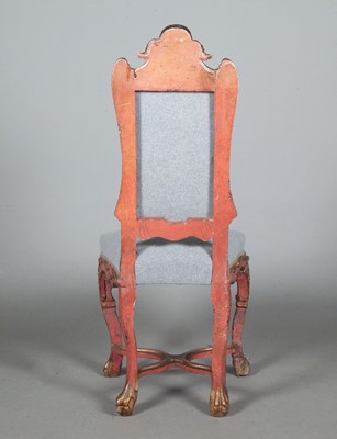 Lot 660 - Venetian Rococo Painted and Parcel-Gilt Side Chair