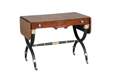 Lot 814 - Regency Rosewood, Painted and Gilt Games Table, attributed to John McLean