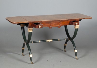 Lot 757 - Regency Rosewood, Painted and Parcel-Gilt Games Table, attributed to John McLean