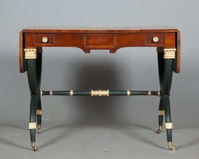 Lot 757 - Regency Rosewood, Painted and Parcel-Gilt Games Table, attributed to John McLean