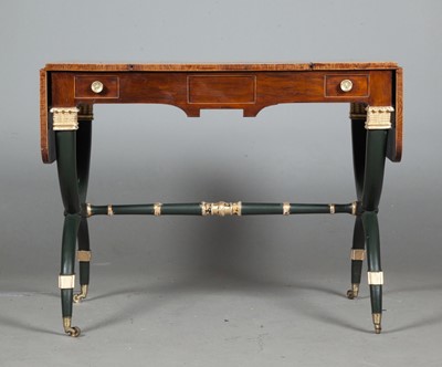 Lot 757 - Regency Rosewood, Painted and Parcel-Gilt Games Table, attributed to John McLean