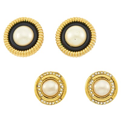Lot 1268 - Chanel Two Pairs of Earclips