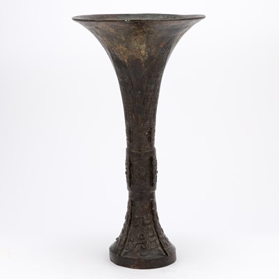 Lot 61 - A Chinese Archaistic Bronze Vase
