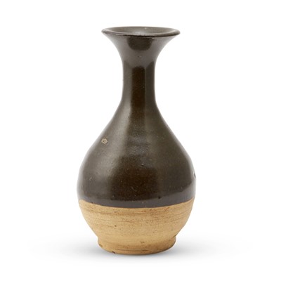 Lot 630 - A Chinese Henan Black Glazed Pottery Bottle Vase