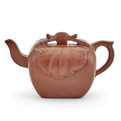 Lot 732 - A Chinese Yixing Pottery Teapot and Cover