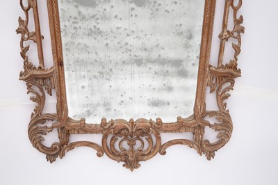 Lot 719 - George II Style Stripped Pine Mirror