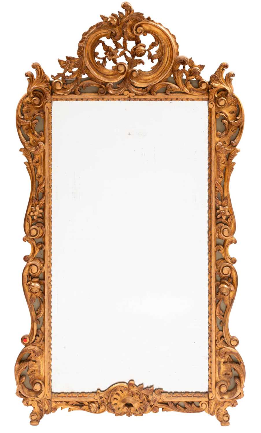 Lot 711 - Louis XV Style Giltwood Mirror