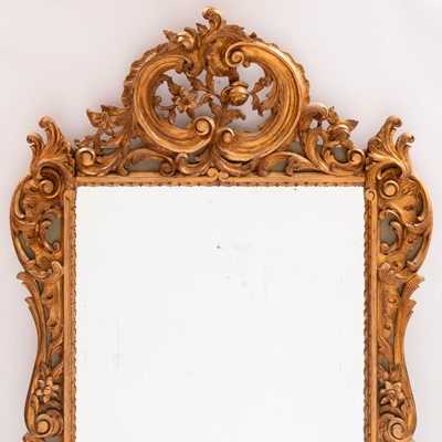 Lot 711 - Louis XV Style Giltwood Mirror