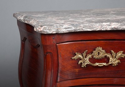 Lot 225 - Louis XV Provincial Solid Moutouchi Commode