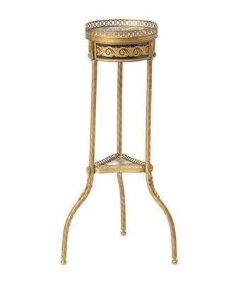 Lot 347 - Neoclassical Style Gilt-Metal Metal Stand