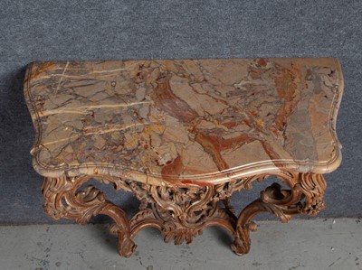 Lot 231 - Louis XV Style Stripped Wood Console