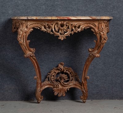 Lot 231 - Louis XV Style Stripped Wood Console