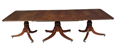 Lot 796 - George IV Mahogany Three-Pedestal Dining Table