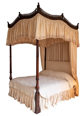 Lot 804 - George III Mahogany Four-Poster Bed
