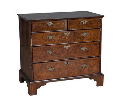 Lot 803 - Queen Anne Walnut Chest of Drawers