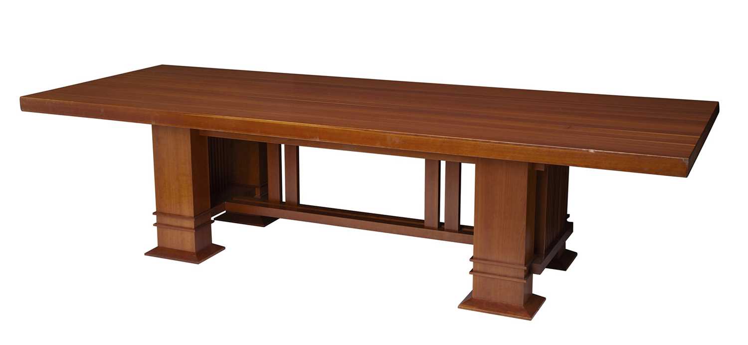 Lot 762 - Frank Lloyd Wright Cherry "Allen" Dining Table