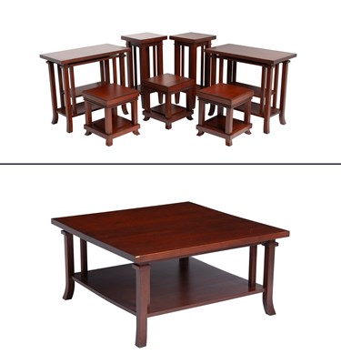 Lot 764 - Group of Frank Lloyd Wright for Copeland Cherry Tables