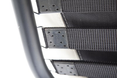 Lot 836 - Le Courbusier for Cassina Chromed and Enameled Metal and Upholstered "LC4" Chaise Longue