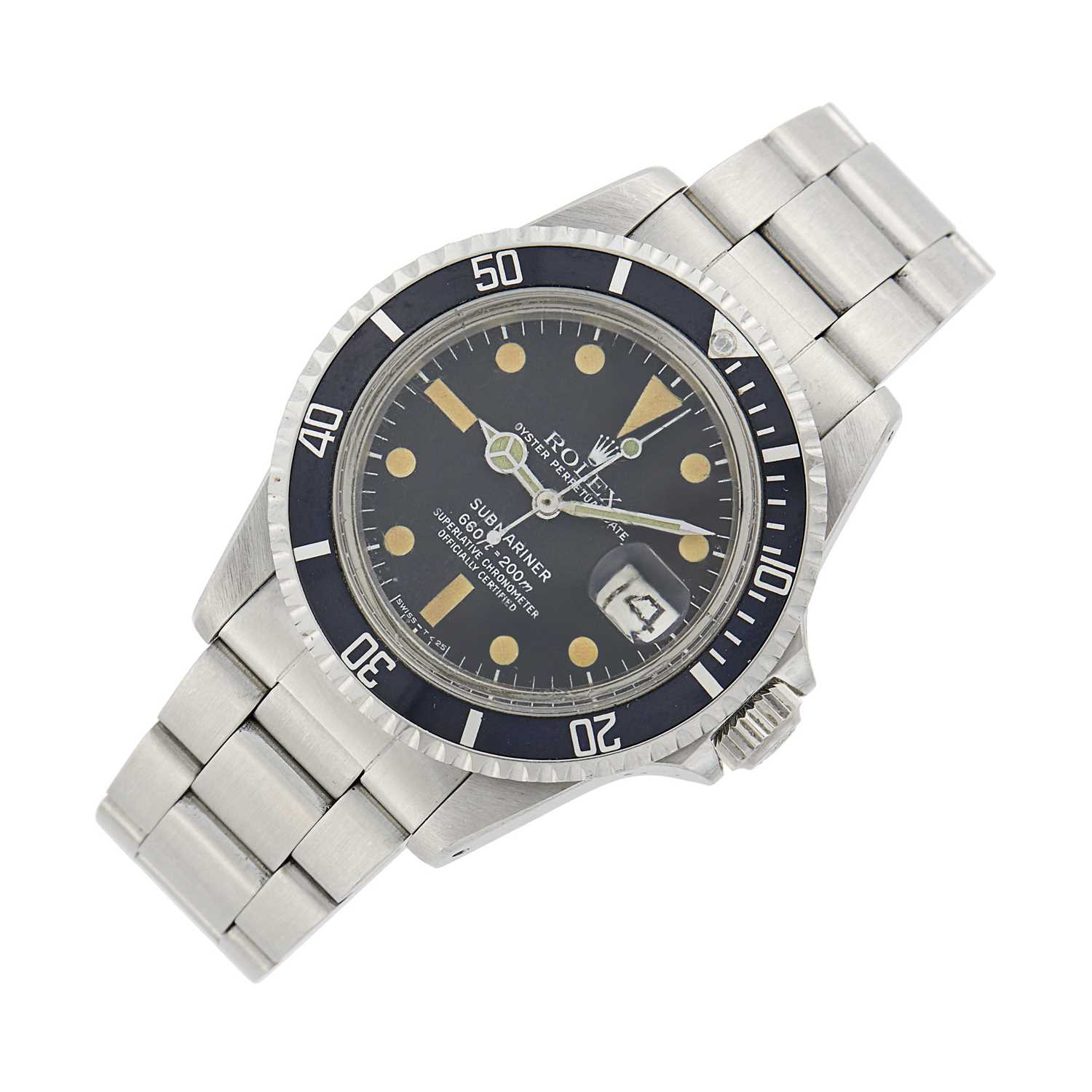 Lot 39 - Rolex Stainless Steel 'Submariner' Oyster Perpetual Date Wristwatch, Ref. 1680