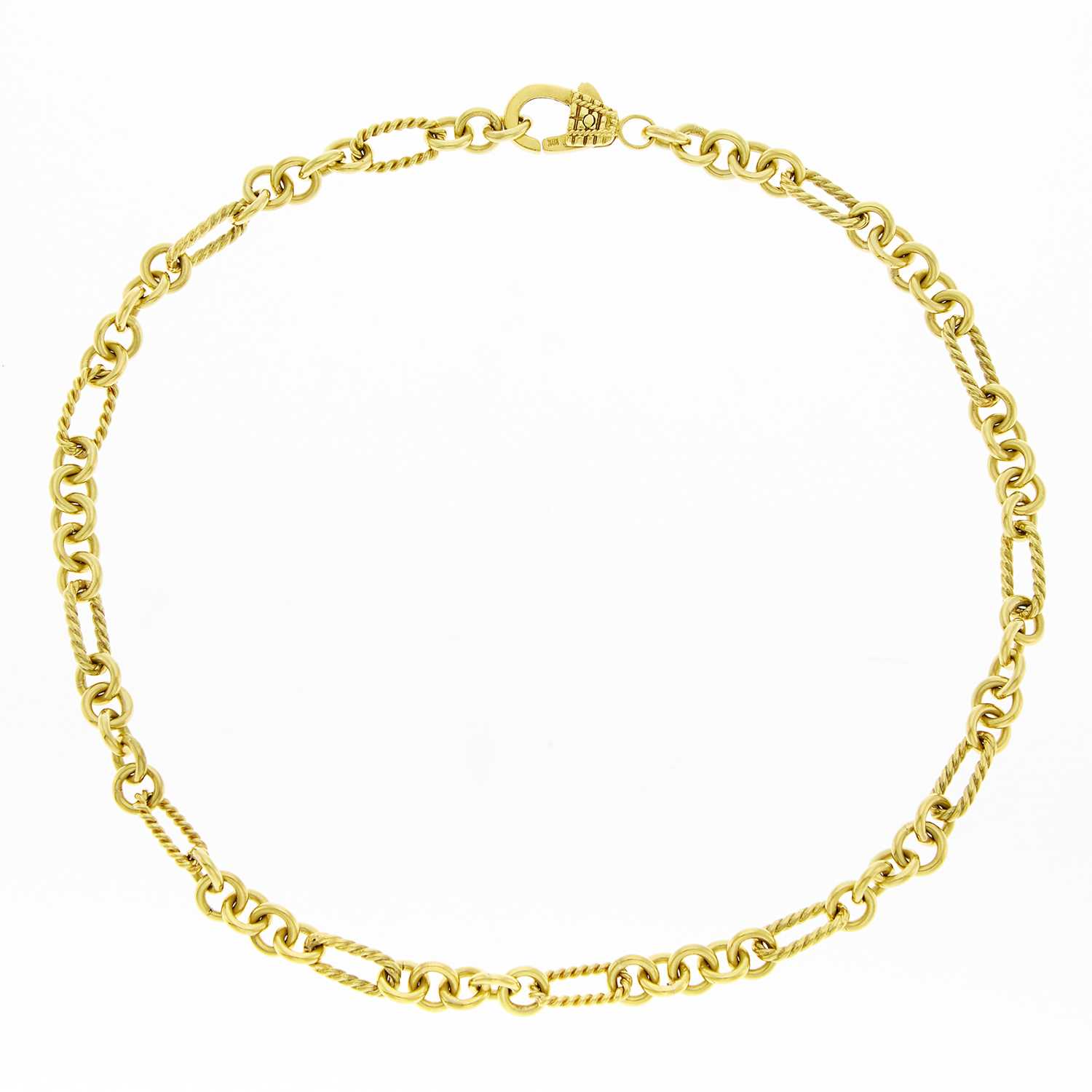 Lot 1051 - Gold Link Necklace