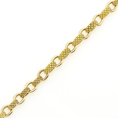 Lot 1041 - J. j. Marco Gold Link Bracelet