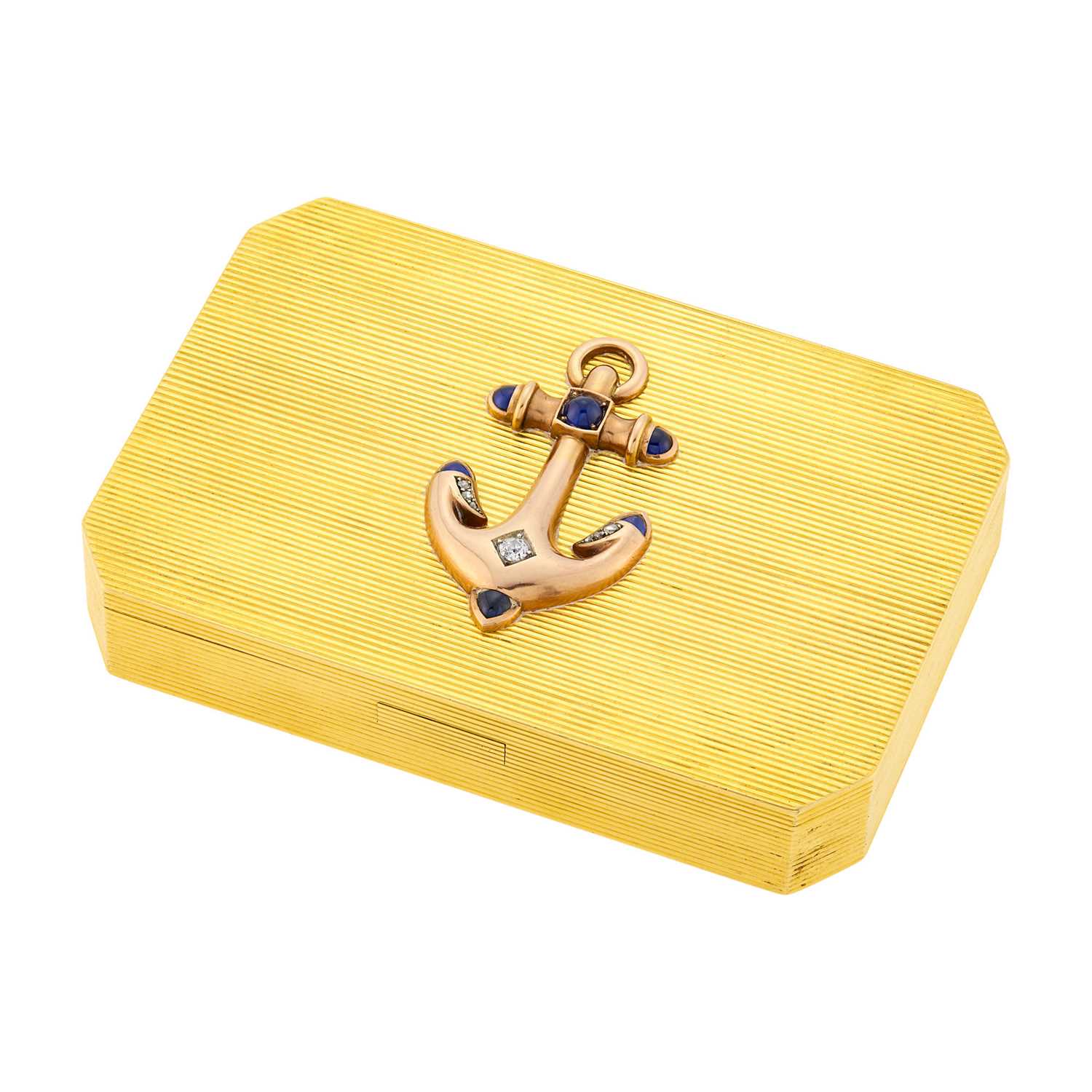 Lot 68 - Russian Jeweled Gold Cigarette Case