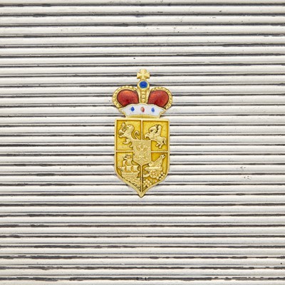 Lot 82 - Fabergé  Gold-Mounted Silver Cigarette Case