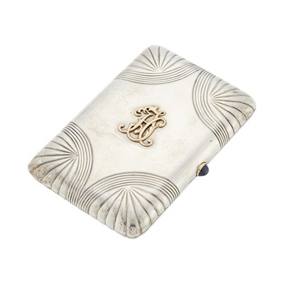 Lot 81 - Fabergé Gold-Mounted Silver Cigarette Case