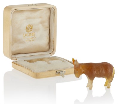 Lot 88 - Fabergé Agate Model of a Donkey