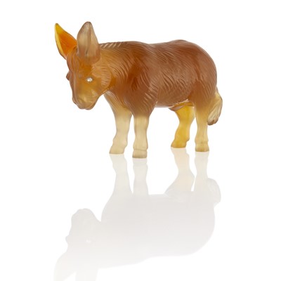 Lot 88 - Fabergé Agate Model of a Donkey