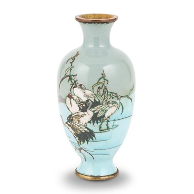 Lot 179 - A Japanese Cloisonne Enamel Vase