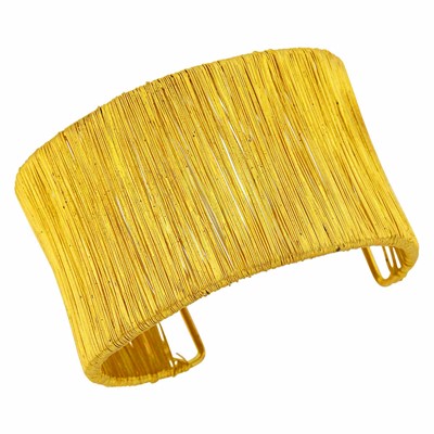Lot 119 - High Karat Gold Wire Mesh Cuff Bangle Bracelet