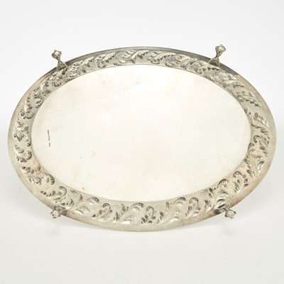 Lot 150 - S. Kirk & Son Sterling Silver Footed Platter