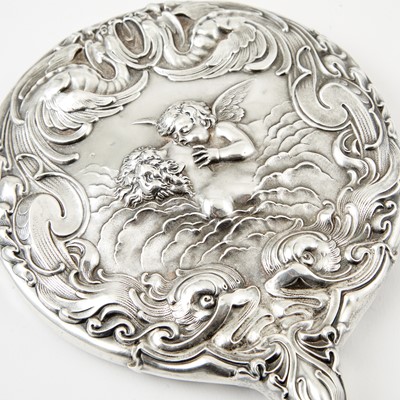 Lot 142 - Extensive Assembled Unger Brothers Sterling Silver Dresser Set