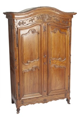 Lot 183 - Louis XV Provincial Walnut Armoire