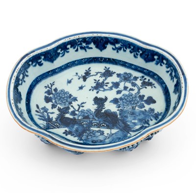 Lot 203 - A Chinese Blue Glazed Porcelain Planter