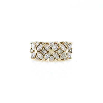 Lot 2153 - Gold and Diamond Ring