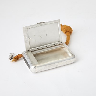 Lot 158 - British Royal Interest: Victorian Sterling Silver and Enamel Presentation Cigarette Case