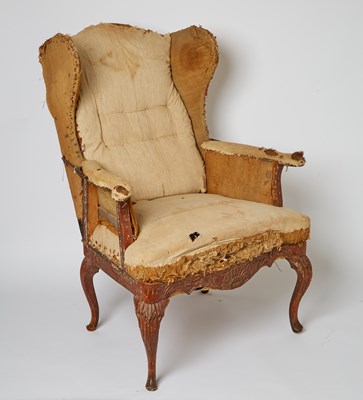 Lot 561 - Swedish Rococo Beechwood Armchair