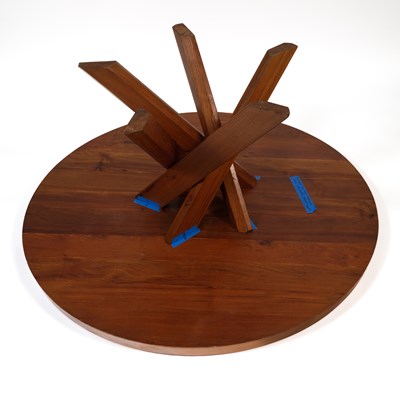 Lot 750 - Pierre Chapo Fruitwood Circular Dining Table