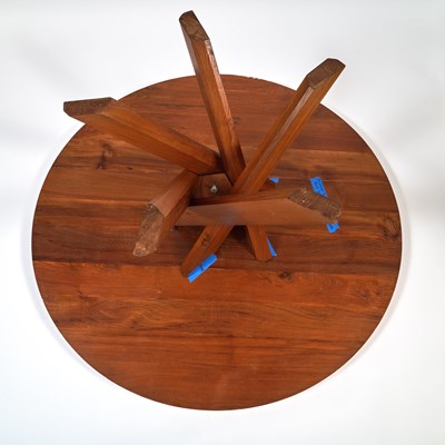 Lot 750 - Pierre Chapo Fruitwood Circular Dining Table