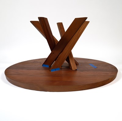 Lot 750 - Pierre Chapo Fruitwood Circular Dining Table