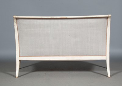 Lot 665 - Swedish Painted and Parcel-Gilt Sofa