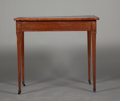 Lot 742 - Louis XVI Style Inlaid Fruitwood and Kingwood Marquetry Writing Table