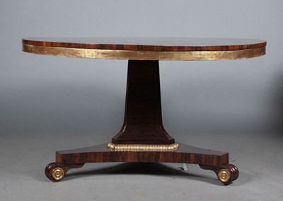 Lot 409 - George IV Rosewood and Parcel-Gilt Breakfast Table