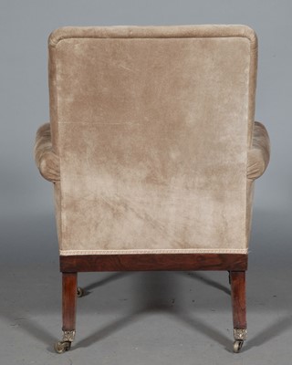 Lot 786 - George IV Suede-Upholstered Rosewood Bergère