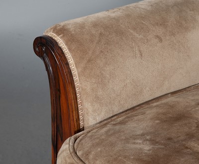 Lot 786 - George IV Suede-Upholstered Rosewood Bergère